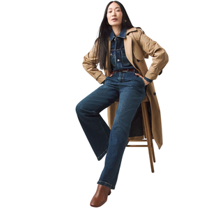 Mono vaquero premium de mujer, de pierna ancha, informal, venta al por mayor directa de fábrica - Product Image 3