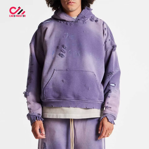 Fabricantes de Conjuntos Deportivos Casuales de Alta Calidad y Gran Peso con MOQ Bajo, Corte Regular, Estilo Oversize para Hombre, Lavado Ácido Desgastado para Invierno - Product Image 1