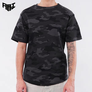 Camiseta de Camuflaje para Hombre, Estilo Urbano, Tejido Texturizado, Algodón Grueso, Informal, Verano, Moda, Venta al Por Mayor, Fabricante, Suministro OEM - Product Image 1