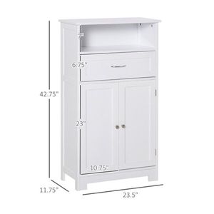 Mobile bagno nero a 2 porte con mensola elegante vanità per il Design del tuo bagno moderno - Product Image 3