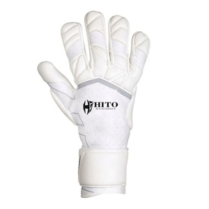 Gants de gardien de but de haute qualité avec protection dorsale et des doigts en Latex, et paume avant en Latex, sangle élastique intégrée. - Product Image 5