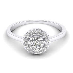 REYES GRA Certified 925 Sterling Silver Round Cut 0.64 Carat Moissanite Engagement <b>Rings</b> For Women Original Fine Jewelry - Product Image 5