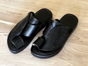 Sandales arabes MASCO, fabriquées à la main à Dubaï pour le Ramadan, chaussures pour hommes pour Thobe, en cuir véritable de qualité supérieure, avec amorti du Golfe, légères, pour l'été - Product Image 5