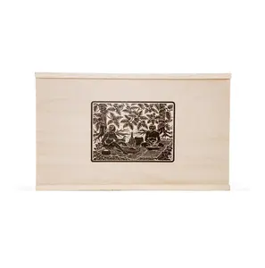 กล่องไม้ไผ่จํานวนมากที่ปรับแต่งได้ของขวัญไม้เนื้อแข็งและกล่องบรรจุภัณฑ์ที่ทําด้วยมือพร้อมพิมพ์ลวดลาย - Product Image 1