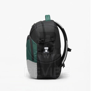 Sac à dos scolaire décontracté en nylon de qualité supérieure, poches latérales pour bouteilles, coutures robustes, capacité 30-40L, léger et écologique pour un usage quotidien - Product Image 2