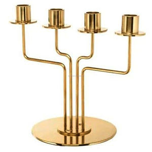 Bougeoir en métal vintage à trois bras, décoration d'intérieur, bougeoir artisanal, décoration de bougeoir - Product Image 6