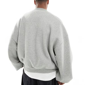Sudadera Casual Premium para Hombre, Cuello Redondo Clásico, 100% Algodón, Invierno, Lavado a la Piedra, Peso Pesado, Estilo Oversize, Prenda de Moda - Product Image 3