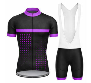 Conjunto de Maillot y Culotte de Ciclismo Sublimados Personalizados, Kit de Ciclismo Profesional de Secado Rápido, Uniforme de Ciclismo Transpirable para Hombre - Product Image 1