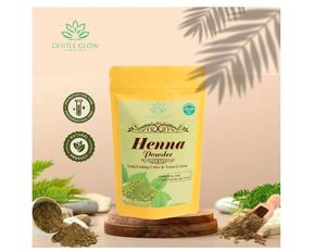 Poudre de henné 100g, poudre de mehndi pure et naturelle pour la coloration et le soin des cheveux - Product Image 3
