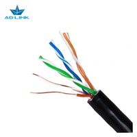 Cable UTP para Exteriores Cat5e de 350MHz, 24AWG, 4 Pares, Cobre Desnudo, 305m, con Cubierta de PE+PVC (-40C~+70C)