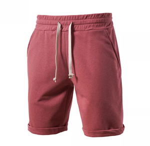 Shorts d'été pour hommes en coton de haute qualité, respirants et à taille mi-haute avec cordon de serrage - Product Image 1