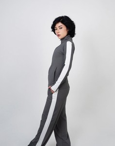 Dark Grey Reversible 2 in 1 Heavyweight Windproof 100% Cotton Winter Casual Skinny Fit Drawstring Plus Size <b>Jacket</b> - Product Image 4