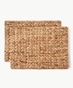 Manteles Individuales Rectangulares de Bambú Hechos a Mano con Jacinto de Agua, Estilo Bohemio, Diseño Tejido en Color Natural - Product Image 5