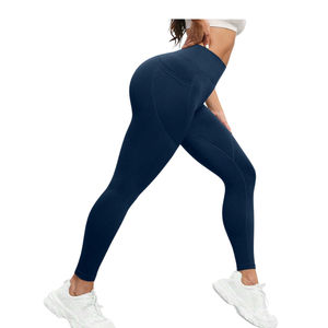 Leggings de Yoga Personalizados de Cintura Alta con Bolsillo Lateral, 220g, Nailon y Spandex, Elásticos, Largos hasta el Tobillo, para Mujer - Product Image 2