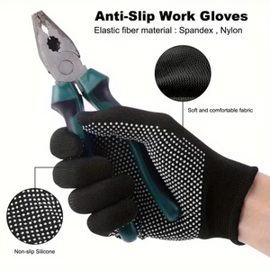PVC Coated Dotted <b>Gloves</b> Durable Grip <b>Gloves</b> for Warehouse Handling PVC Dot Work <b>Gloves</b> Breathable <b>Knitted</b> <b>Gloves</b> - Product Image 2