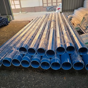 Tuyau de gaine en PVC fileté CMCS gris MaxSeal 6m, finition vernie, résistance à la pression 10kg, marque Peregrie, fournisseur en gros pour usage agricole - Product Image 1