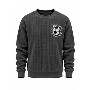 Sweat-shirt en tricot gaufré personnalisé pour hommes, fabricant de vêtements en gros - Product Image 1