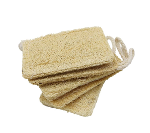 Éponge de cuisine en loofah naturelle biologique en gros, non blanchie, biodégradable, écologique, outil de nettoyage personnalisé - Product Image 1