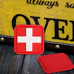 Custom Die Cut PVC Rubber Logo Patch Soft Waterproof Brand <b>Badge</b> for Hoodies T Shirts Jackets Caps and Promotional - Product Image 2