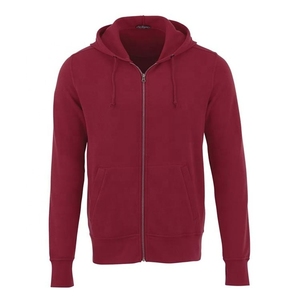 Wholesale Winter 100% Cotton Heavyweight Casual Hoodies Solid Pocket Custom Print Logo Design Zipper Breathable Quick Dry - Product Image 5
