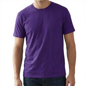 T-shirt décontracté noir à manches courtes et col rond pour homme, coupe classique, 100 % coton, couleur unie, jersey tricoté, teint uni 2027 - Product Image 5