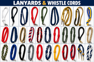 Cordons de sécurité en nylon robustes et durables pour sifflets, prêts à l'exportation en gros, conçus pour accueillir divers sifflets, personnalisables pour uniformes. - Product Image 6