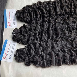 Venta flash Humano vietnamita Precio al por mayor real Pelo de trama rizada birmano Paquetes procesados al vapor Cutícula alineada Lista para enviar - Product Image 6