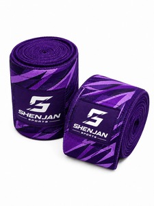 Vendas ajustables personalizadas para rodilla, soporte de ejercicio, vendas de protección para entrenamiento en gimnasio, caucho natural de alta calidad y resistencia. - Product Image 6