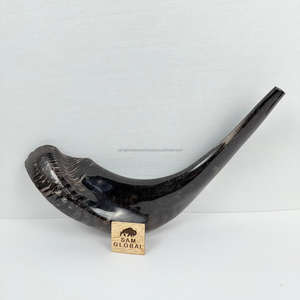 Meilleur prix : Shofar en corne de bœuf d'Israël, casher, juif, yéménite, cor naturel pour la fête de Rosh Hashanah, Kudu casher - Product Image 2
