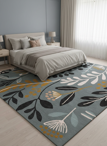 Alfombra Personalizada de Cualquier Diseño, Hecha a Mano, de Lana de Alta Calidad, Abstracta, Bordada, Apta para Mascotas, de Fabricante Indio - Product Image 4