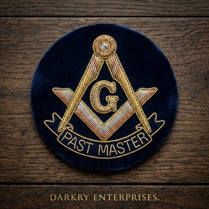 Parches Bordados a Mano con Hilo de Alambre, Insignias Masónicas con Compás Cuadrado y Bandera, Regalia - Product Image 3