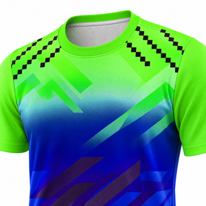 Good Quality Breathable Lightweight Professional Custom Heat-Transfer Printed Premium Design 100% Polyester Soccer Uniform Set - Product Image 3