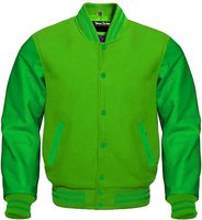 Blouson universitaire en laine 2026 avec manches en cuir, personnalisable avec logo, vente en gros, blousons vierges pour universités, blouson de baseball