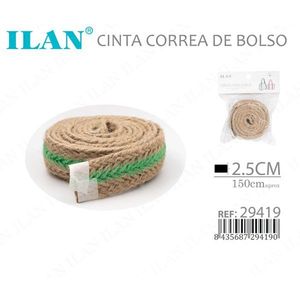 สายกระเป๋า Ilan Cinta Correa ขนาด 2.5 ซม. ยาวประมาณ 150 ซม. สีเขียวขอบ - Product Image 3