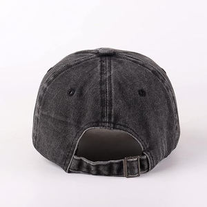 Vintage <b>Black</b> Tan Contrast 5-Panel <b>Baseball</b> <b>Cap</b> Washed Cotton Two Tone Unstructured Dad Hat Breathable Waterproof Adjustable - Product Image 4