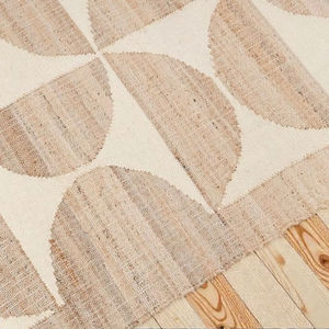 Alfombra Kilim de Yute Natural Hecha a Mano, Diseño Abstracto, Ecológica, Apta para Mascotas, Antideslizante, Tejido Plano, Decoración para Sala de Estar y Hogar - Product Image 6