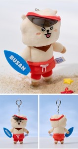 ชุดพวงกุญแจตุ๊กตากระดาษ BTS BT21 บุซาน วากาชั่น พร้อมที่ใส่การ์ดรูปภาพ ดีไซน์เกาหลี - Product Image 3