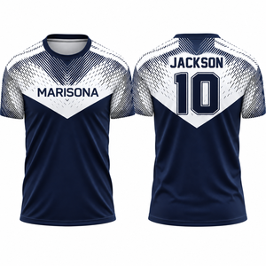 Maillot d'échauffement de football personnalisé par sublimation, léger, respirant, séchage rapide, manches courtes, maillot d'entraînement de football personnalisé - Product Image 1