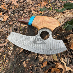 Hache à pizza DIY en gros avec manche en bois et lame en acier inoxydable - Vente directe d'usine sous marque privée - Product Image 5