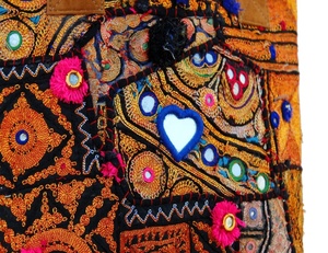 Bolso de mujer bordado compras Vintage Banjara Patchwork Bag - Product Image 4