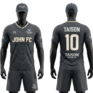 Camiseta de Fútbol para Hombre, 150 GSM, Poliéster Interlock, Diseño de Paneles Marrón Dorado, Transpirable, Absorbe la Humedad, Sublimación, Logotipo Personalizado - Product Image 3