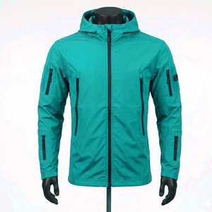 High Quality Wholesale Men's Lightweight Softshell <b>Jacket</b> Windbreaker Waterproof Warm <b>Fleece</b> <b>Lined</b> Soft Shell for Outdoor Hiking - Product Image 1