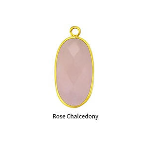 Pendentif ovale en labradorite plaqué or, fait main, breloque en pierre précieuse, bijou de naissance pour la création de colliers - Product Image 2