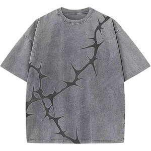 เสื้อยืดผู้ชายไซส์ใหญ่ ล้างสีแบบแอซิดวอช ผ้าฝ้าย 100% น้ำหนักผ้า 240 กรัม คุณภาพสูง สไตล์วินเทจ ระบายอากาศได้ดี เป็นมิตรกับสิ่งแวดล้อม - Product Image 4