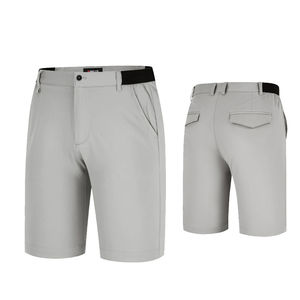 Shorts de golf pour hommes à logo personnalisé, séchage rapide, anti-humidité, couleur unie, décontractés, en polyester, style streetwear, taille élastique - Product Image 4