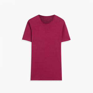 Camiseta de Manga Corta para Hombre, Cuello Redondo, Color Sólido, 100% Algodón Jersey, Corte Regular, Estilo Casual, Ropa para Hombre, Nuevo Estilo de Verano - Product Image 1