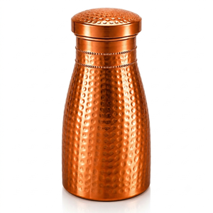 100% Pure Copper Water Bottle 850ml Leakproof BPA Free Double Wall Eco-Friendly Portable for Office Home and Daily Use - Product Image 1
