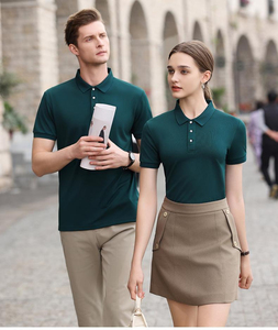 เสื้อโปโลผู้ชายผ้าโพลีเอสเตอร์คอตตอนแบบเรียบ ราคาโรงงาน OEM รับปักโลโก้ พิมพ์ลายตามสั่ง - Product Image 3