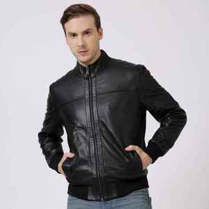 Vestes en cuir de bonne qualité à prix abordable, col fin, couleur personnalisée, vestes écologiques - Product Image 3