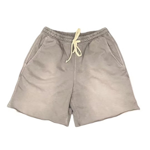 Shorts en coton délavé à l'acide pour hommes, décontractés, prix d'usine, personnalisation de la marque, vente en gros - Product Image 2